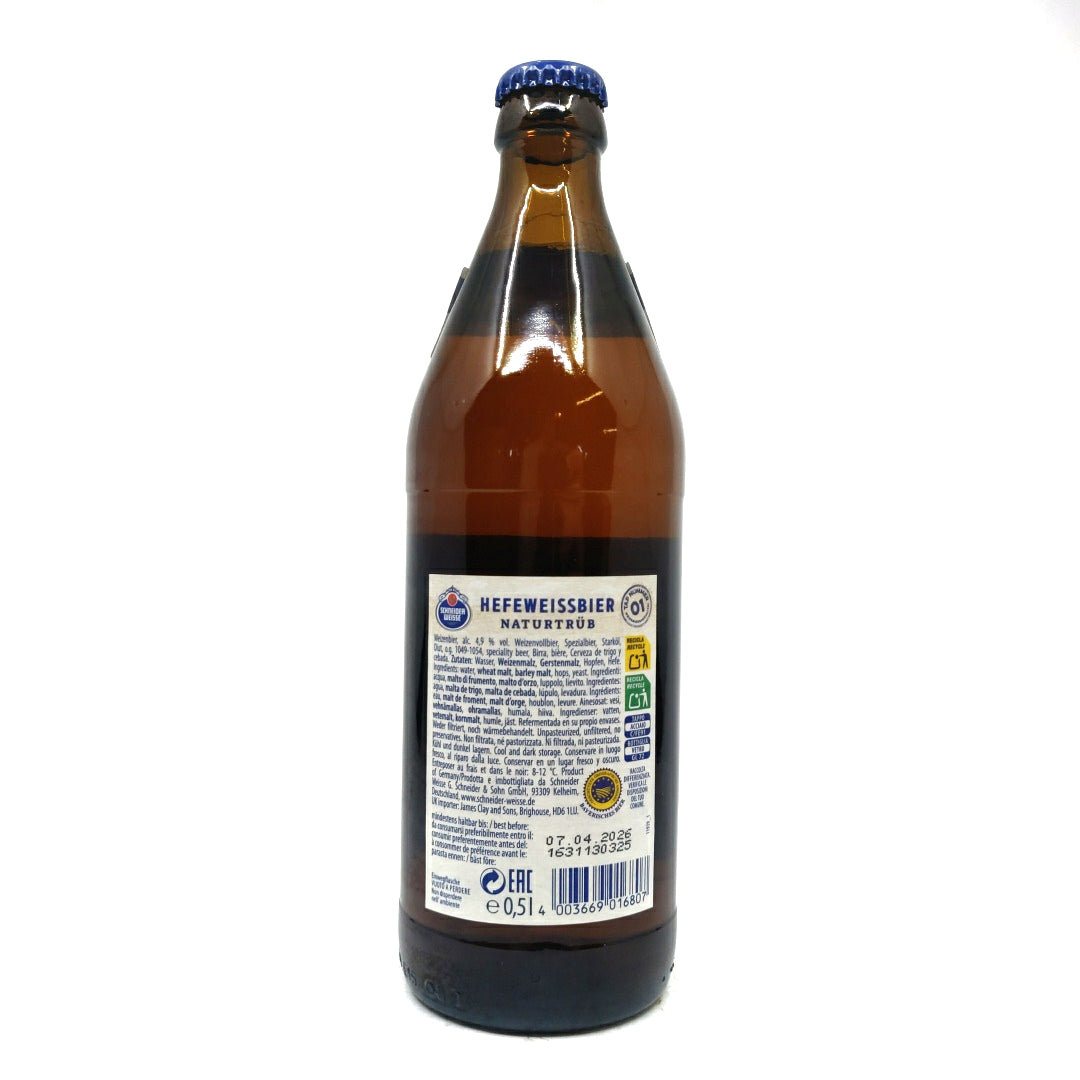 Schneider Hefeweisse 4.9% (500ml)-Hop Burns & Black