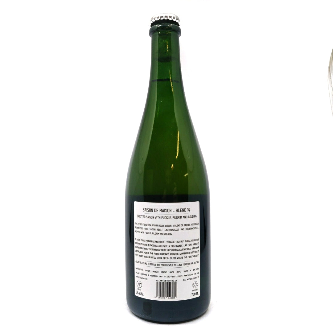 Balance Saison de Maison Blend 10 5% (750ml)-Hop Burns & Black