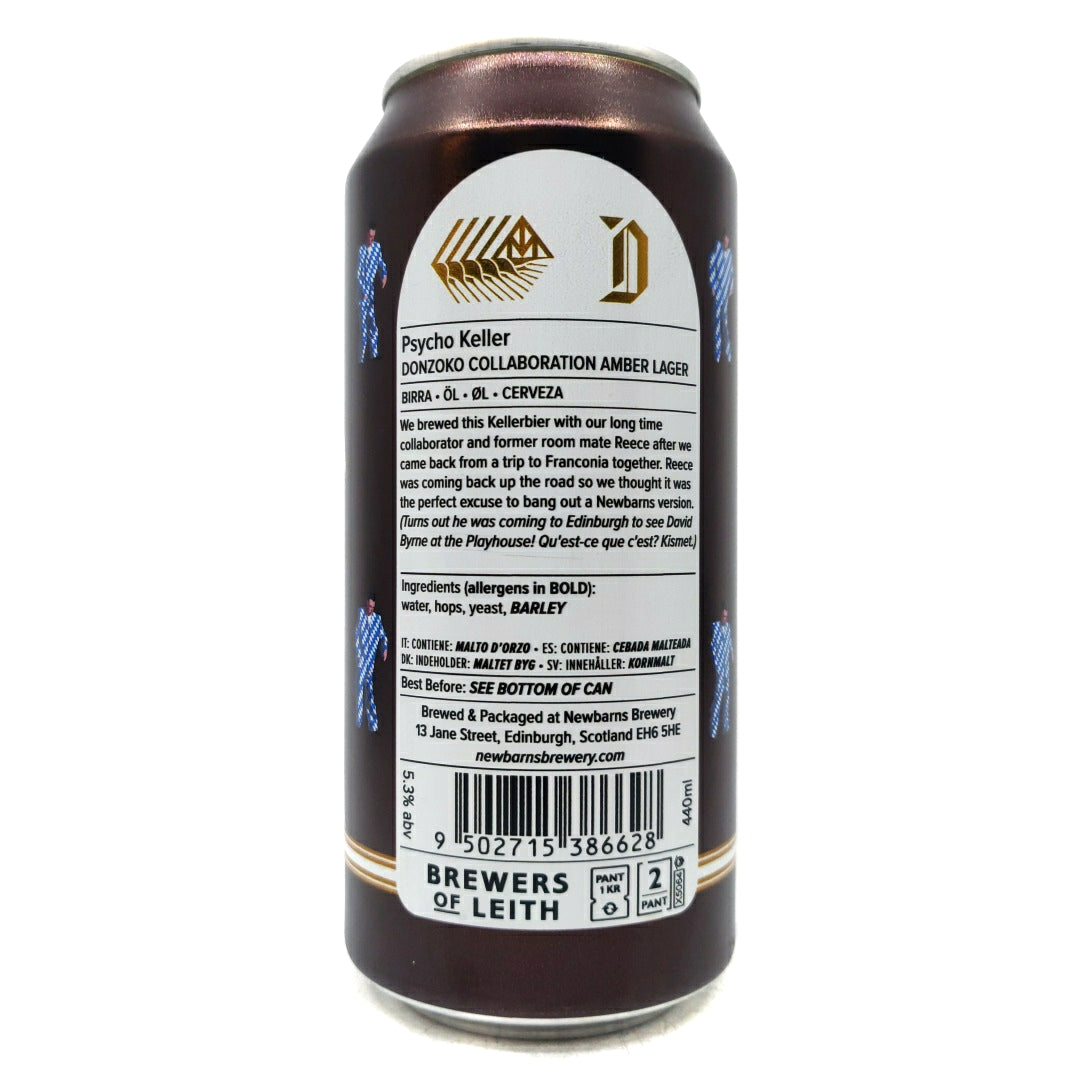 Newbarns x Donzoko Psycho Keller Amber Lager 5.3% (440ml can)