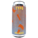 Villages Typo New England IPA 6.3% (440ml can)-Hop Burns & Black