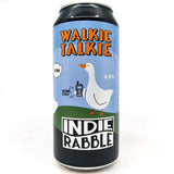 Indie Rabble Walkie Talkie West Coast Pale Ale 4% (440ml can)-Hop Burns & Black