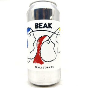 Beak Brewery Trails Double IPA 8% (440ml can)-Hop Burns & Black