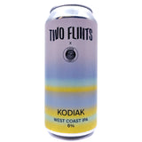 Two Flints Kodiak West Coast IPA 6% (440ml can)-Hop Burns & Black