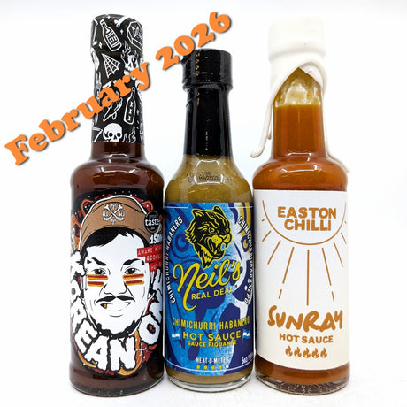 12 month bi-monthly (6 boxes) pre-paid Burns Box GIFT hot sauce subscription-Hop Burns & Black