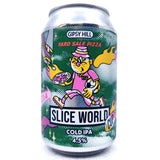 Gipsy Hill x Yard Sale Pizza Sliceworld Cold IPA 4% (330ml can)-Hop Burns & Black