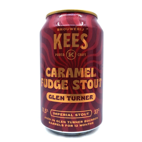 Kees Caramel Fudge Stout Glen Turner Edition 11.5% (330ml can)-Hop Burns & Black