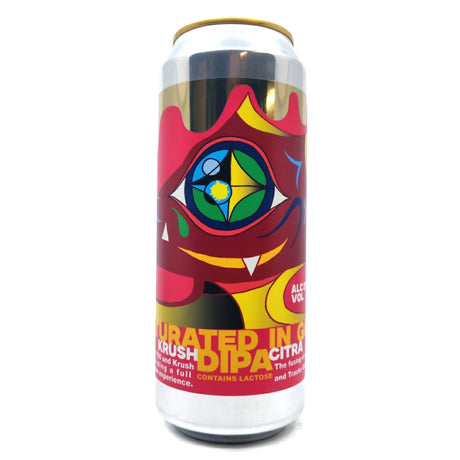 DEYA Saturated in Gold Double IPA 8% (500ml can)-Hop Burns & Black