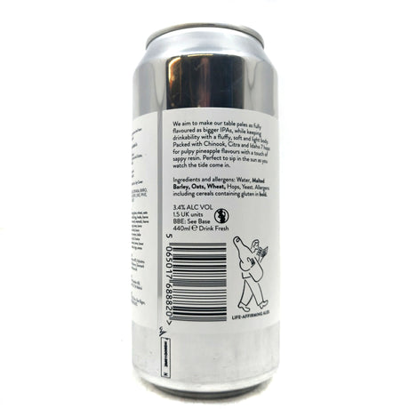 Beak Tides Table Pale Ale 3.4% (440ml can)-Hop Burns & Black