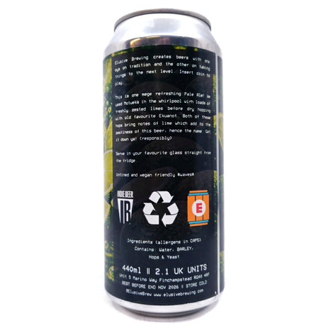 Elusive Brewing Zesty Pale Ale 4% (440ml can)-Hop Burns & Black