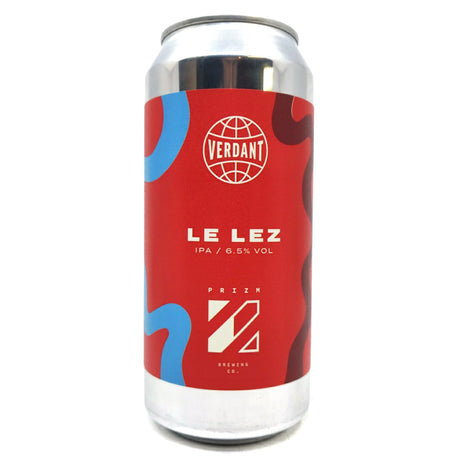 Verdant x Prizm Le Lez IPA 6.5% (440ml can)-Hop Burns & Black