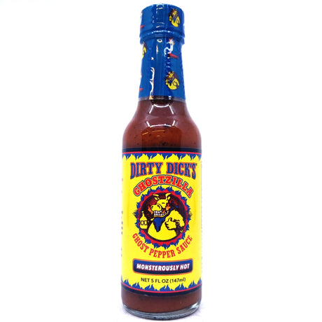 Dirty Dick's Ghostzilla Ghost Pepper Sauce (148ml)-Hop Burns & Black