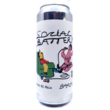 Baron Brewing Social Battery NZ Pale 3.4% (500ml can)-Hop Burns & Black