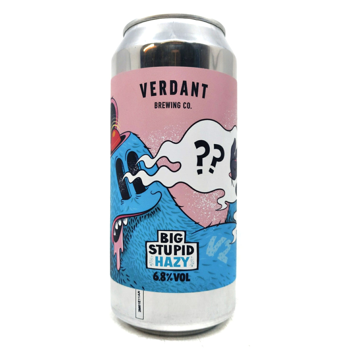 Verdant Big Stupid Hazy V2 IPA 6.8% (440ml can)-Hop Burns & Black
