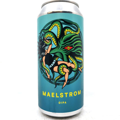 Otherworld Maelstrom Double IPA 8% (440ml can)-Hop Burns & Black