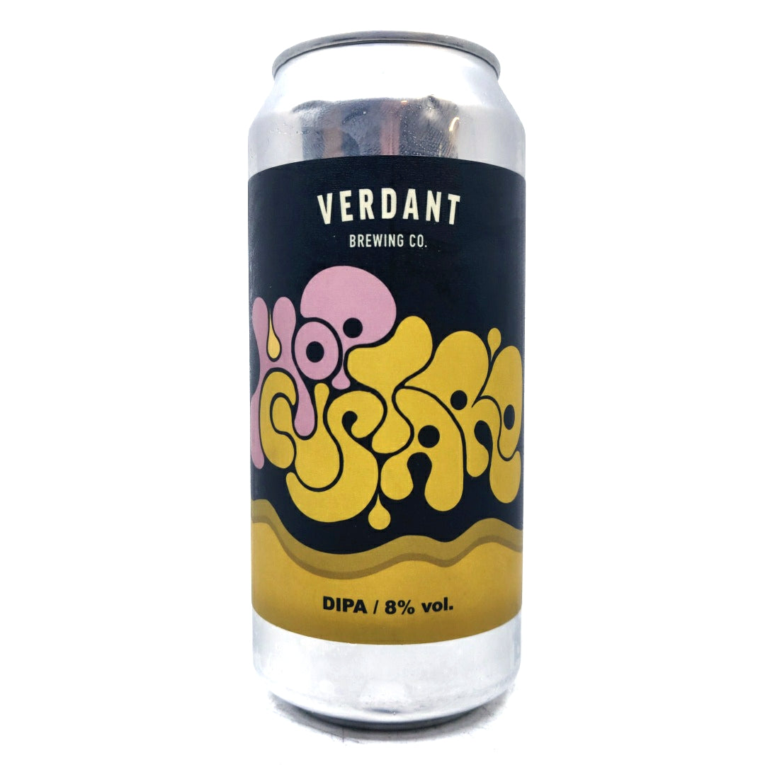 Verdant Hop Custard Double IPA 8% (440ml can)-Hop Burns & Black