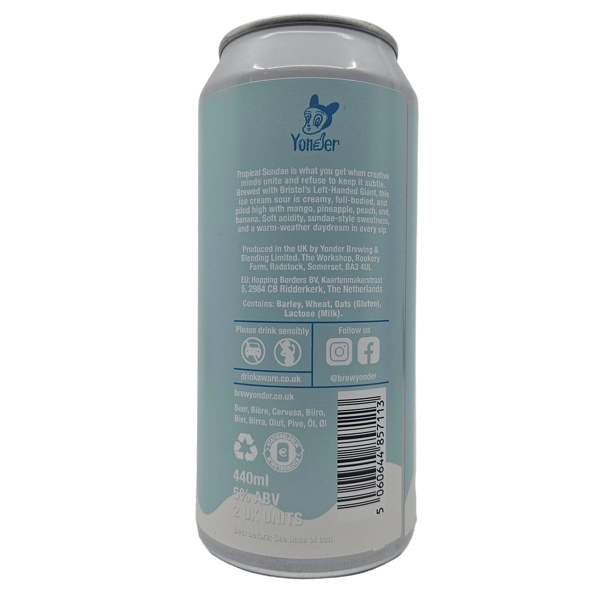 Yonder x Left Handed Giant Tropical Sundae Sour 5% (440ml can)