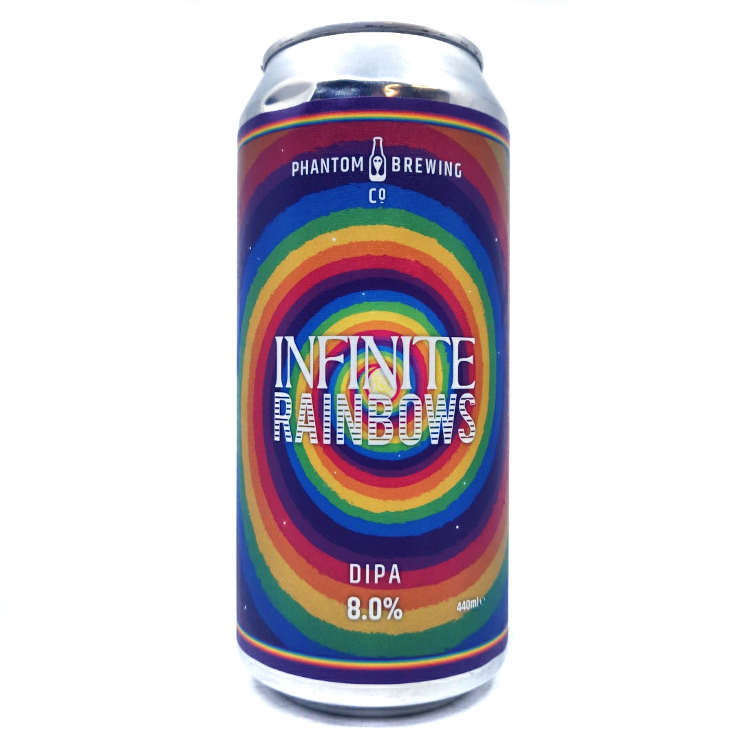 Phantom Brewing Co Infinite Rainbows Double IPA 8% (440ml can)-Hop Burns & Black