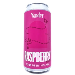 Yonder Raspberry Gose 4% (440ml can)-Hop Burns & Black