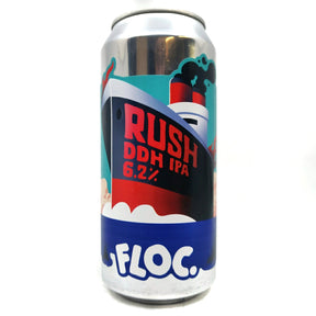 Floc Brewing Rush DDH IPA 6.2% (440ml can)-Hop Burns & Black