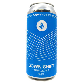 Drop Project Down Shift Alcohol-free Pale Ale 0.5% (440ml can)-Hop Burns & Black