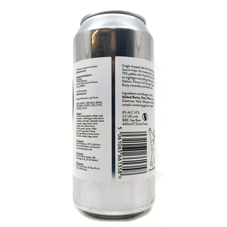 Beak Brewery Sauvin Double IPA 8% (440ml can)-Hop Burns & Black
