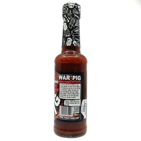 Tubby Tom's War Pig Smokey Bacon Hot Sauce (150g)-Hop Burns & Black