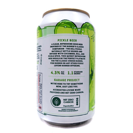 Garage Project Pickle Beer 4.3% (330ml can)-Hop Burns & Black