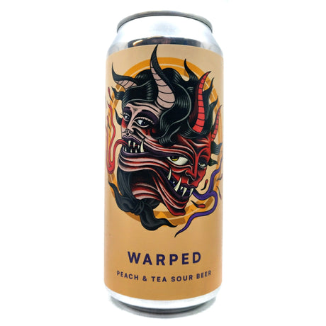 Otherworld Warped Peach & Tea Sour 5.8% (440ml can)-Hop Burns & Black