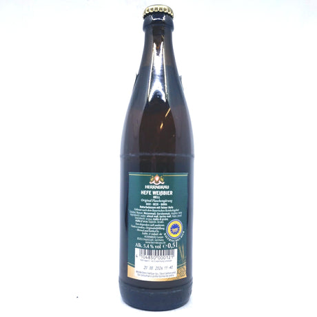 Herrnbrau Hefeweissbier 5.4% (500ml)-Hop Burns & Black