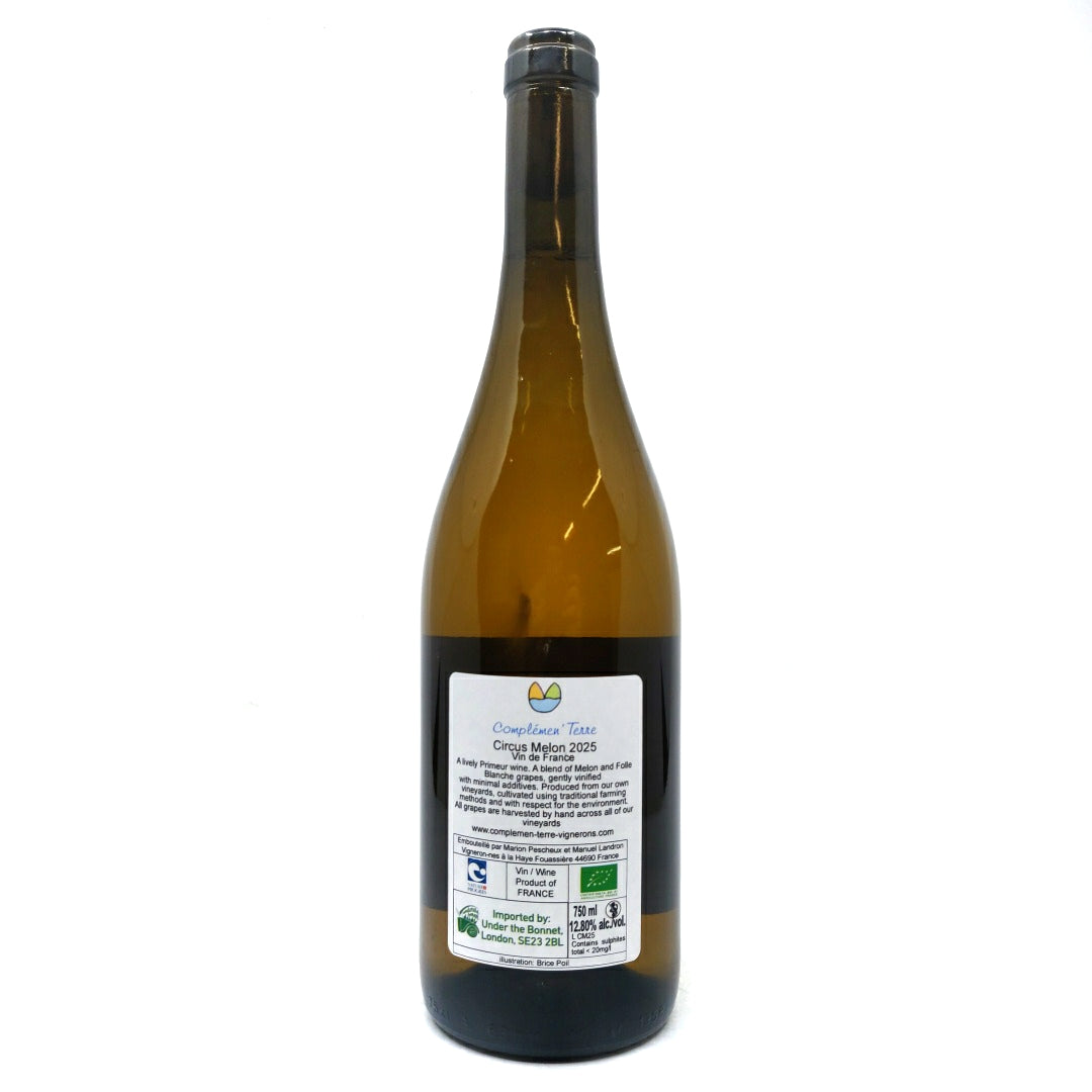 Complemen'Terre Circus Melon 2025 12.8% (750ml)-Hop Burns & Black