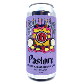 Pastore Double Crema Dream Cake Pastry Sour 7% (440ml can)-Hop Burns & Black