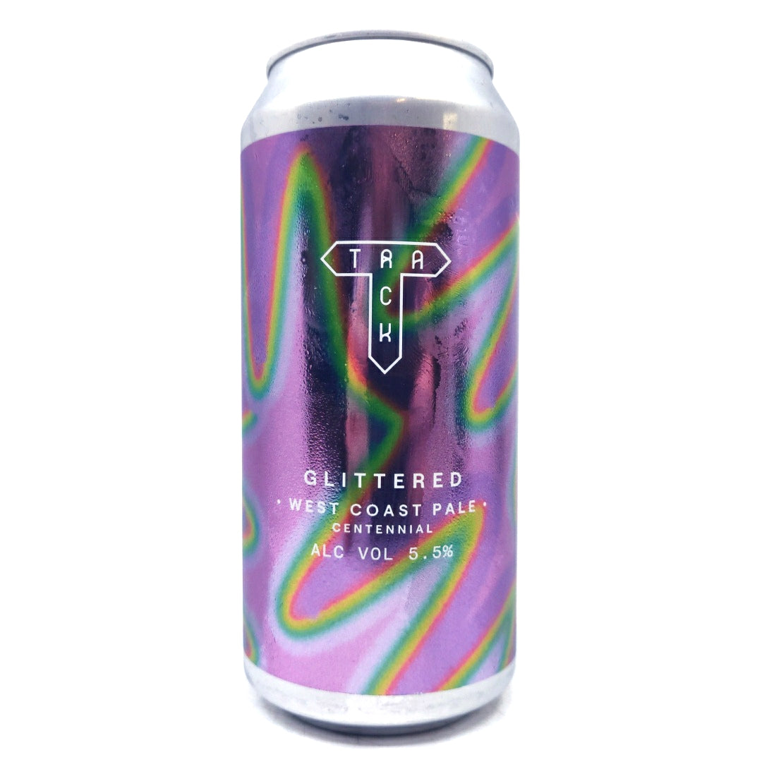 Track Glittered West Coast Pale Ale 5.5% (440ml can)-Hop Burns & Black