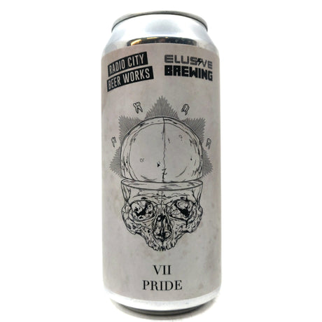 Radio City Beer Works x Elusive Brewing Pride West Coast Pilsner 5.6% (440ml can)-Hop Burns & Black