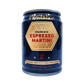 Whitebox x Collina & Co Espresso Martini 22% (100ml can)-Hop Burns & Black