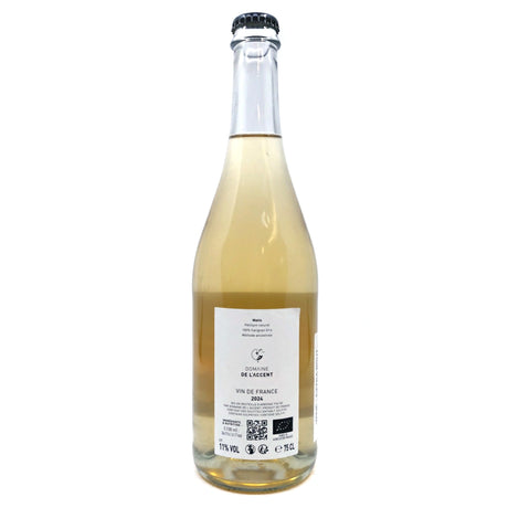 Domaine de l'Accent Matis Pet Nat 2024 11% (750ml)-Hop Burns & Black