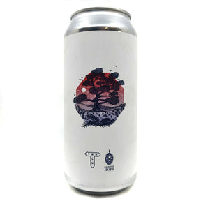 Track Dusk Green Hop Lager 4.5% (440ml can)-Hop Burns & Black