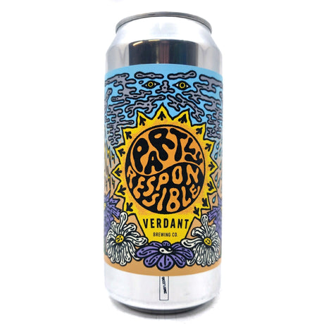 Verdant Partly Responsible IPA 6.5% (440ml can)-Hop Burns & Black