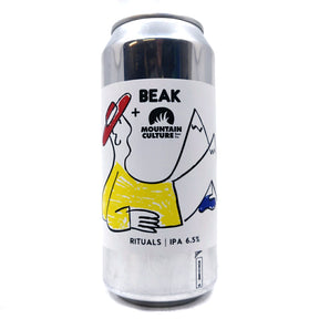 Beak Brewery x Mountain Culture Rituals IPA 6.5% (440ml can)-Hop Burns & Black