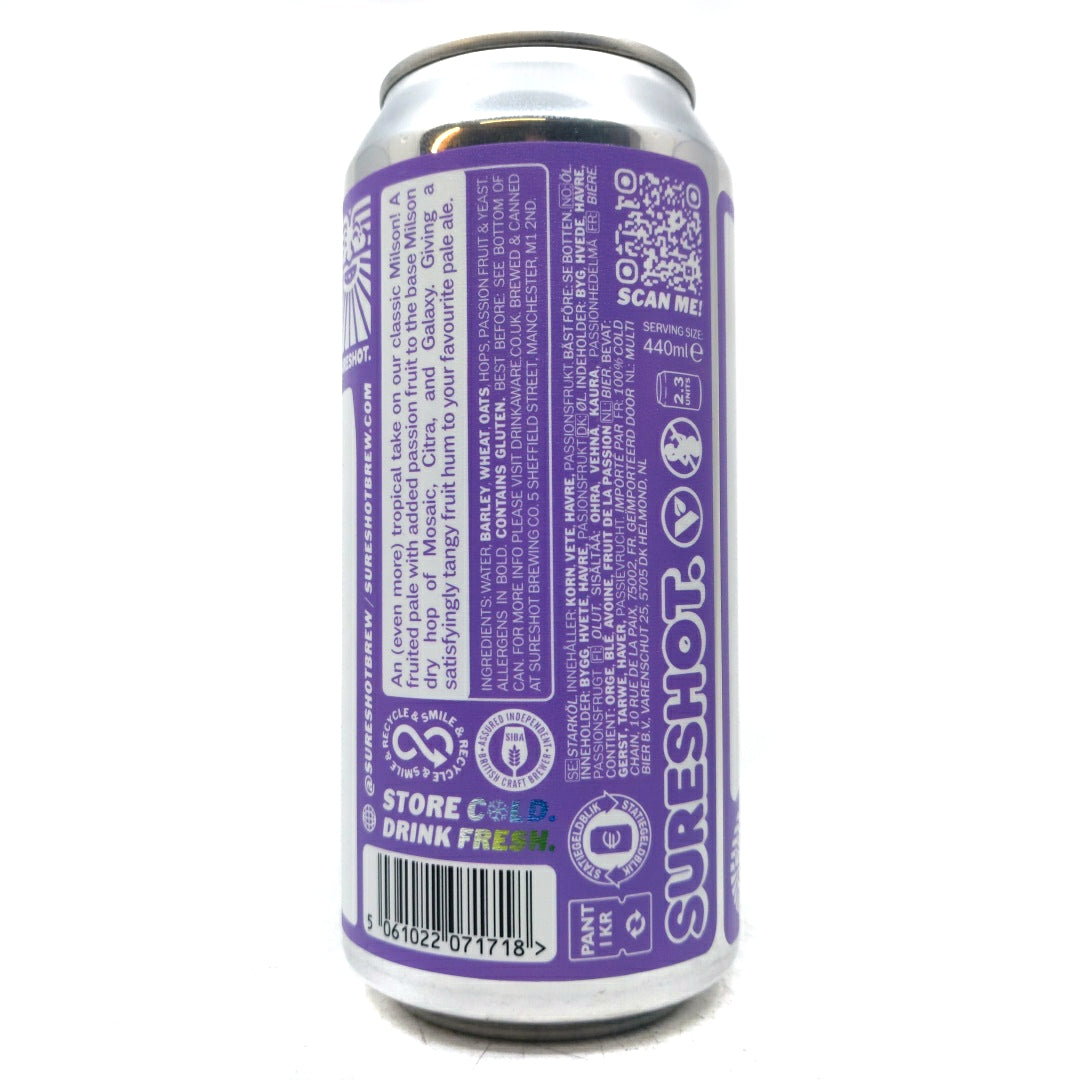 Sureshot Passion Fruit Milson Pale Ale 5.2% (440ml can)-Hop Burns & Black