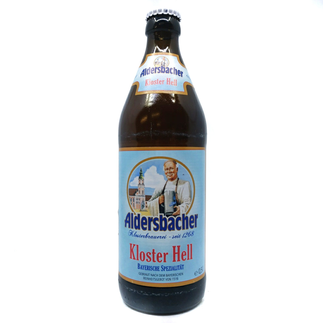 Aldersbacher Kloster Hell 4.9% (500ml)-Hop Burns & Black