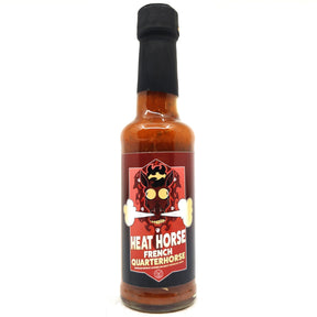 Heat Horse French Quarterhorse Louisiana Cayenne & Ghost Pepper Hot Sauce (150ml)-Hop Burns & Black