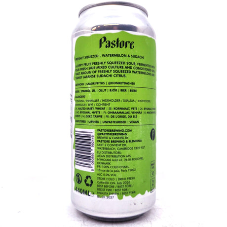 Pastore Freshly Squeezed Freshly Squeezed Watermelon & Sudachi Sour 5% (440ml can)