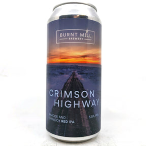 Burnt Mill Crimson Highway Red IPA 5.5% (440ml can)-Hop Burns & Black