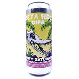 DEYA x Floc Plenty Saturated Motueka, Nelson Sauvin, Nectaron Double IPA 8% (500ml can)-Hop Burns & Black