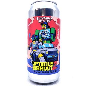 Bluntrock Optimus Brian 2 Aussie Pale Ale 4.8% (440ml can)-Hop Burns & Black