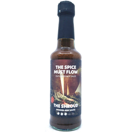The Spice Must Flow The Shroud Smoked Jerk Style Hot Sauce (150ml)-Hop Burns & Black