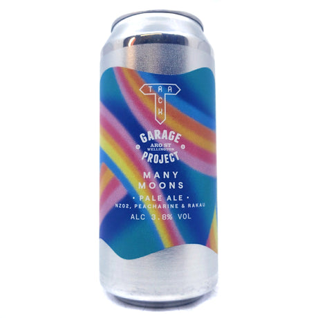 Track x Garage Project Many Moons Pale Ale 3.8% (440ml can)-Hop Burns & Black