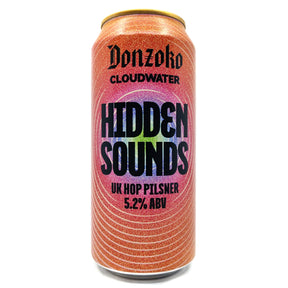 Donzoko x Cloudwater Hidden Sounds Uk Hop Pilsner 5.2% (440ml can)-Hop Burns & Black