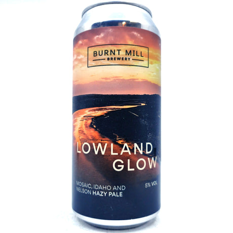 Burnt Mill Lowland Glow Pale Ale 5% (440ml can)-Hop Burns & Black