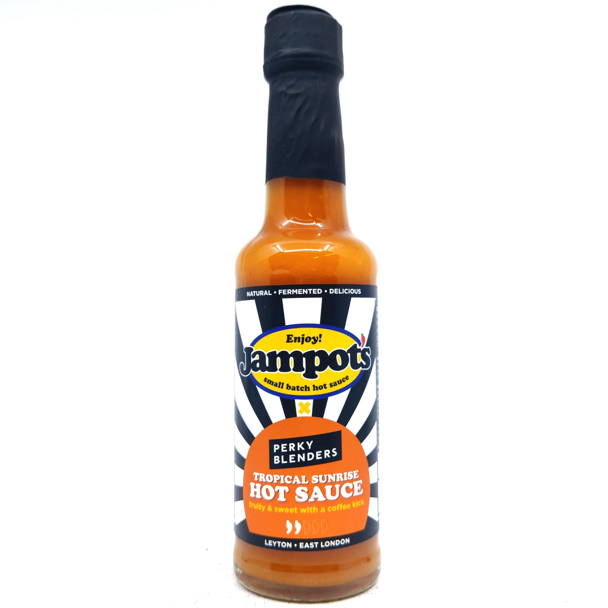 Jampot's x Perky Blenders Tropical Sunrise Hot Sauce (150ml)-Hop Burns & Black